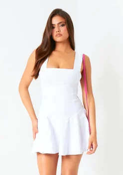 Dresses*Missy Empire Alice Bengaline Frill Mini Dress White