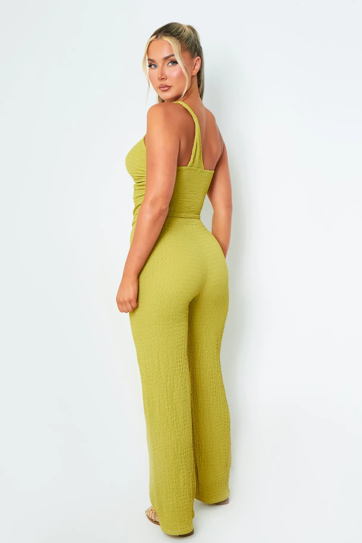 Tops|Co-Ords*Missy Empire Alisha Olive Sleeveless One Shoulder Top