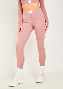 Gym Bottoms|Leggings*Missy Empire Bella Missy Sport Tab Logo Thick Gym Leggings Rose
