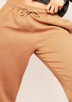 Airport Vibin'|Loungewear*Missy Empire Calis Camel Drawstring Basic Joggers