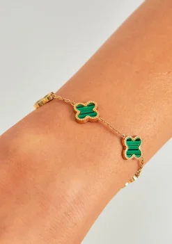 Bracelets*Missy Empire Cassia Flower Detail Bracelet Green
