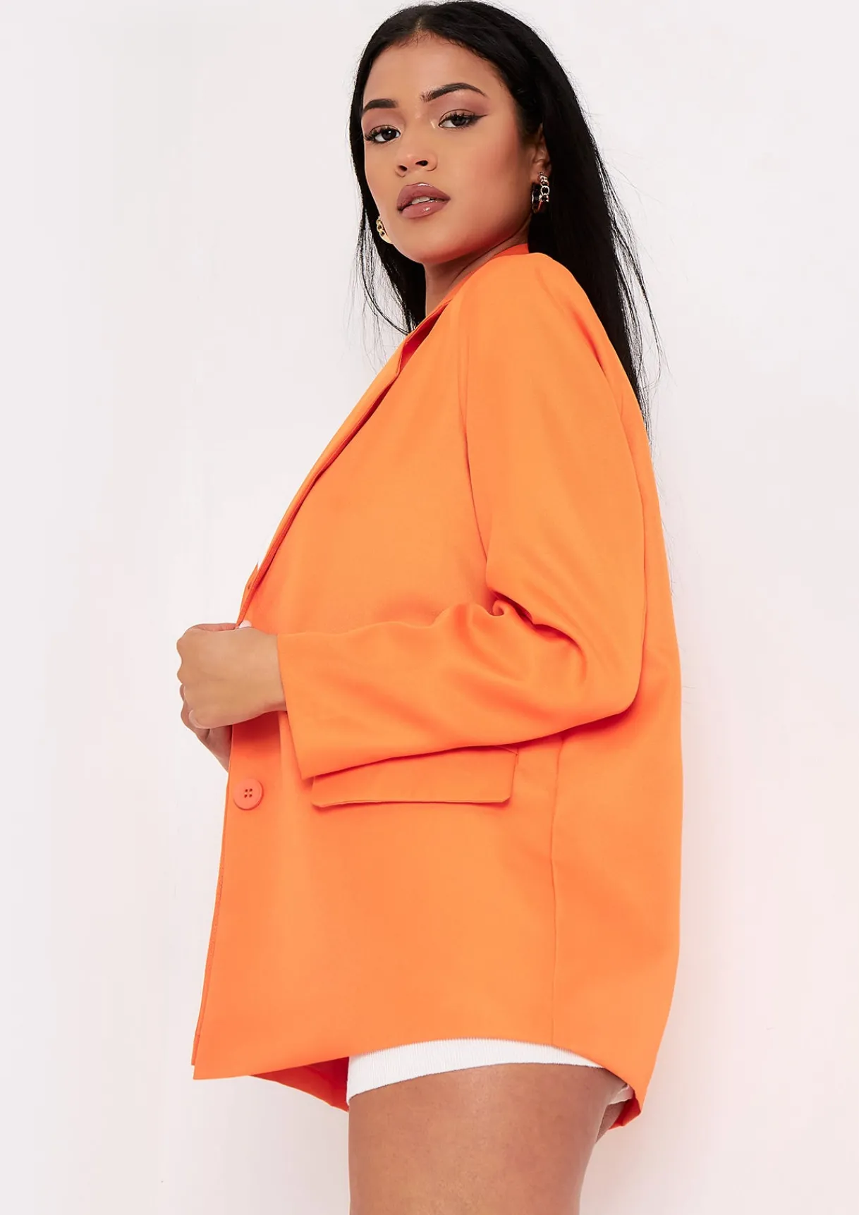Coats & Jackets|Blazers*Missy Empire Elise Tailored Oversized Blazer Orange