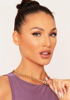 Necklaces|Rave Outfits*Missy Empire Emily Gold Chunky Chain Necklace