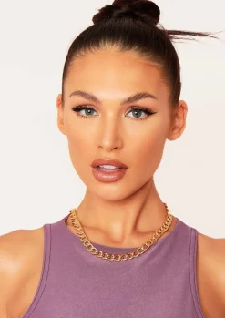 Necklaces|Rave Outfits*Missy Empire Emily Gold Chunky Chain Necklace