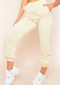 Airport Vibin'|Loungewear*Missy Empire Hilma Casual Loopback Joggers Cream