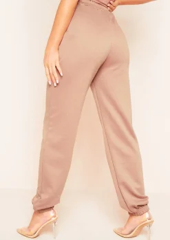 Airport Vibin'|Loungewear*Missy Empire Hilma Casual Loopback Joggers Mocha