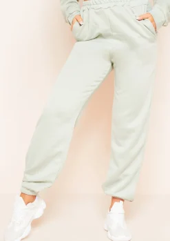Airport Vibin'|Loungewear*Missy Empire Hilma Casual Loopback Joggers Olive