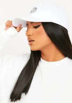 Hats|Airport Vibin'*Missy Empire Hilma Missy Graphic Baseball Cap White