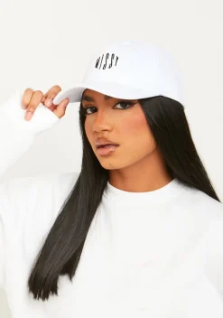 Hats|Airport Vibin'*Missy Empire Hilma Missy Graphic Baseball Cap White