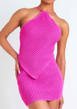 Concert Outfits|Rave Outfits*Missy Empire Immy Knitted Mini Skirt Pink