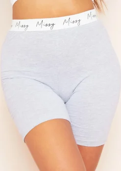 Shorts|Loungewear*Missy Empire Irina Missy High Waisted Jersey Cycle Short Grey