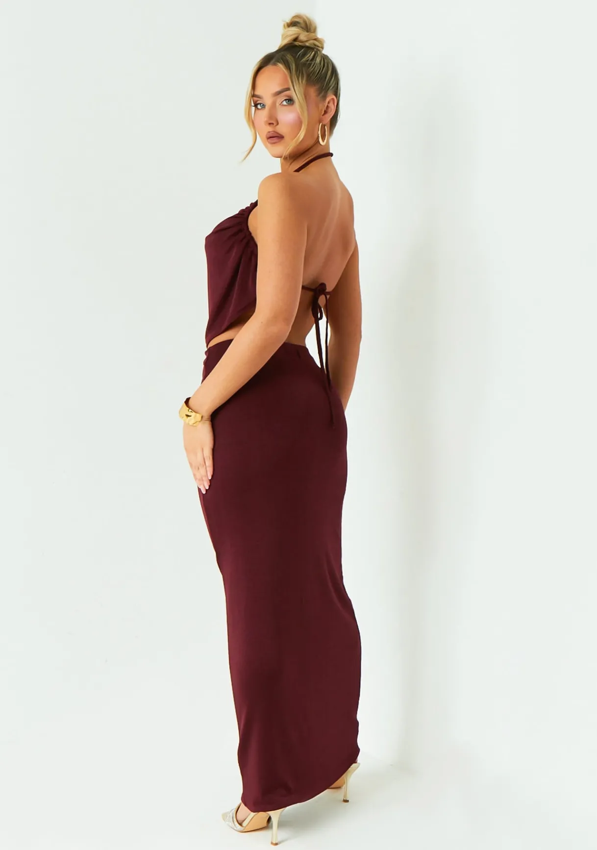 Skirts|Co-Ords*Missy Empire Issy Wine Column Skirt Red