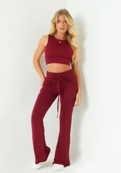 The Party Edit|Tops*Missy Empire Jade Wine Racer Top Red