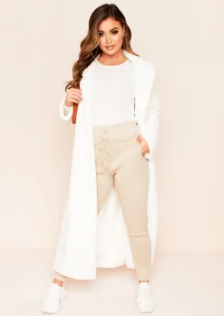 Airport Vibin'|Loungewear*Missy Empire Jenniya Knitted Jogger Bottoms Beige