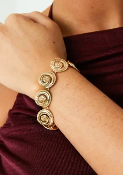 Bracelets*Missy Empire Jesse Gold Swirl Bracelet