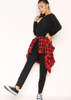 Loungewear|Co-Ords*Missy Empire Julie Jumper Loungewear Set Black