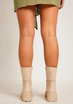 Boots*Missy Empire Kristee Boots Cream