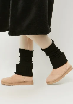 Airport Vibin'|Socks & Tights*Missy Empire Lara Chunky Leg Warmers Black