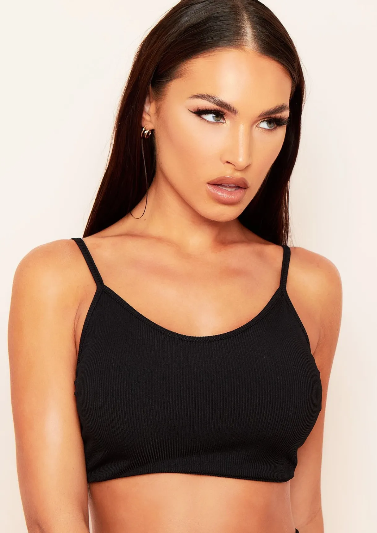 Seamless & Shapewear|Lingerie*Missy Empire Leena Strap Crop Top Black