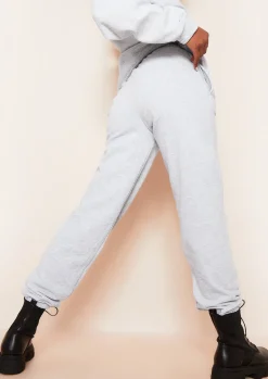 Airport Vibin'|Loungewear*Missy Empire Lila Grey Unapologetically Female Slogan Oversized Tracksuit Joggers