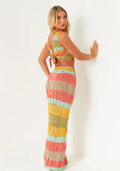 Tops|Knitwear*Missy Empire Madison Multi Colour Stripe Knitted Bralette