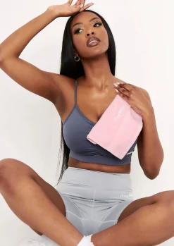 Activewear*Missy Empire Malaya Pink Missy Sports Gym Towel
