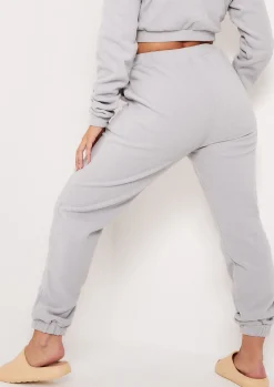 Airport Vibin'|Loungewear*Missy Empire Melina Fleece Joggers Grey