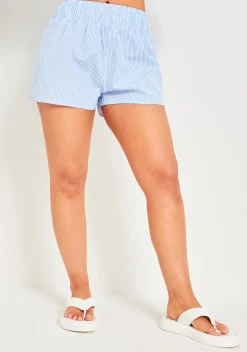 Shorts|Co-Ords*Missy Empire Polly Pinstripe Shorts Blue