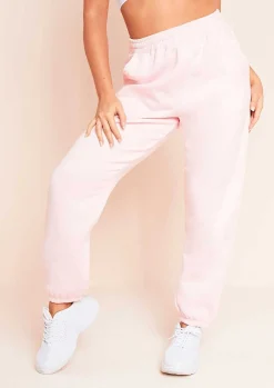 Airport Vibin'|Loungewear*Missy Empire Rebecca Casual Joggers Baby Pink