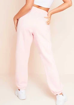 Airport Vibin'|Loungewear*Missy Empire Rebecca Casual Joggers Baby Pink