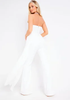 The Party Edit|Trousers*Missy Empire Reyna Tailored Trouser Ivory
