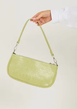 Bags & Purses*Missy Empire Roma Lime Croc Print Shoulder Bag