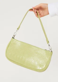 Bags & Purses*Missy Empire Roma Lime Croc Print Shoulder Bag
