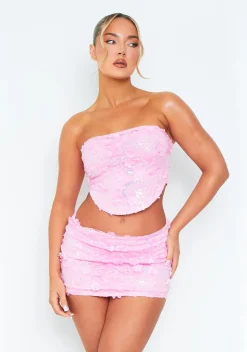 Tops|Co-Ords*Missy Empire Scarlett Pink Floral Corset Top