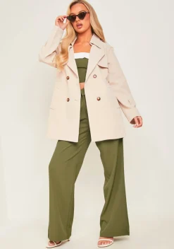 Coats & Jackets*Missy Empire Teagan Beige Short Trench Coat