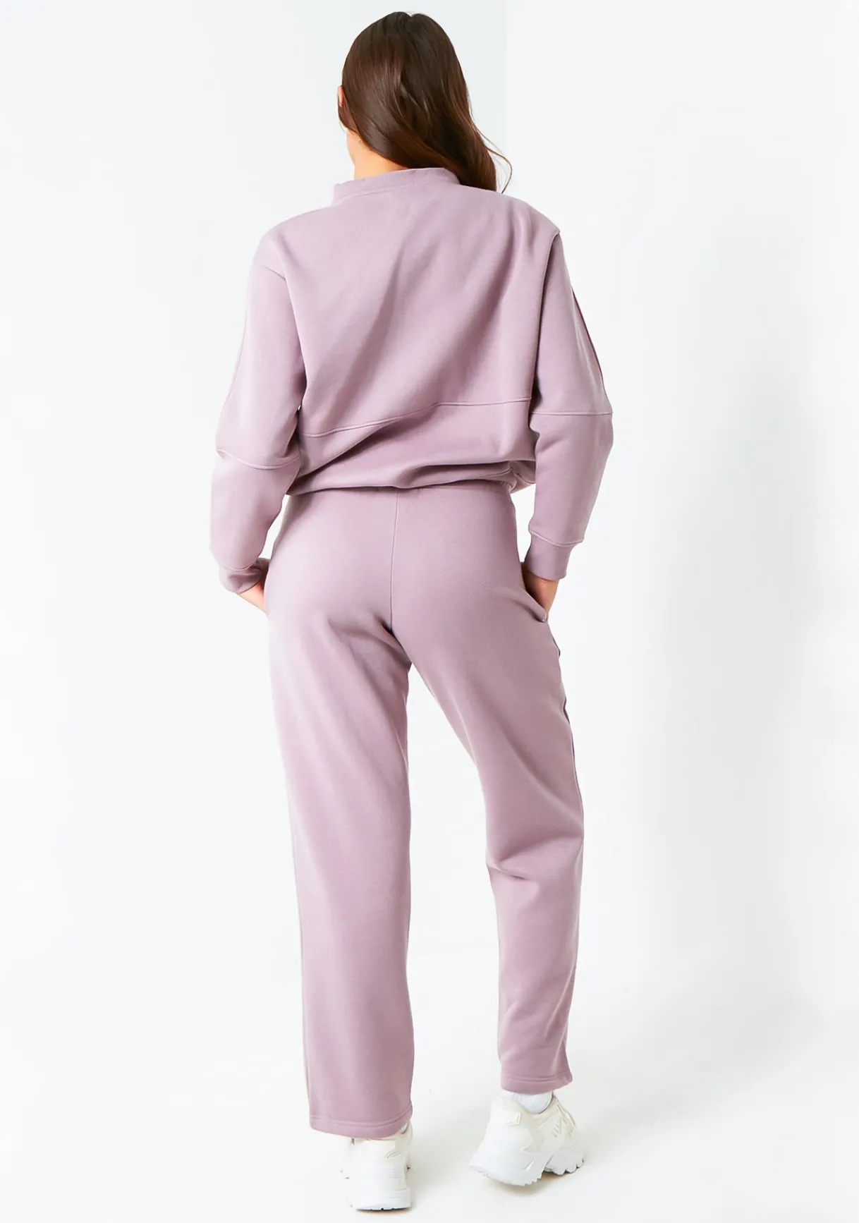 Airport Vibin'|Tracksuits*Missy Empire Tess Purple Bomber Jacket Sweatshirt Mauve