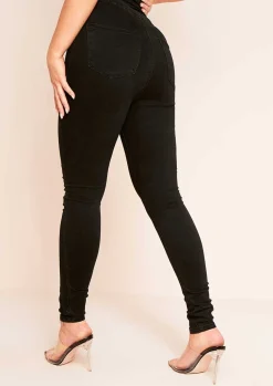 Denim|Jeans*Missy Empire Tora Black Denim Skinny Jeans