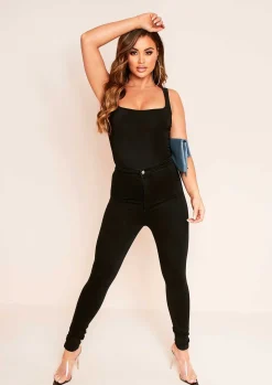 Denim|Jeans*Missy Empire Tora Black Denim Skinny Jeans