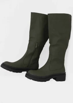 Boots|Rave Outfits*Missy Empire Zeke Khaki Wellie Boots